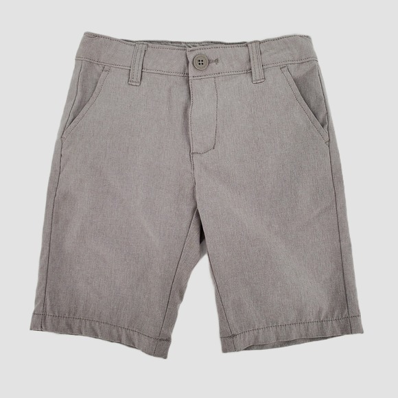 Nautica Kids Boys Size 6 Gray Flat Front Chino Shorts Adjustable Waist Stretch - Picture 6 of 10